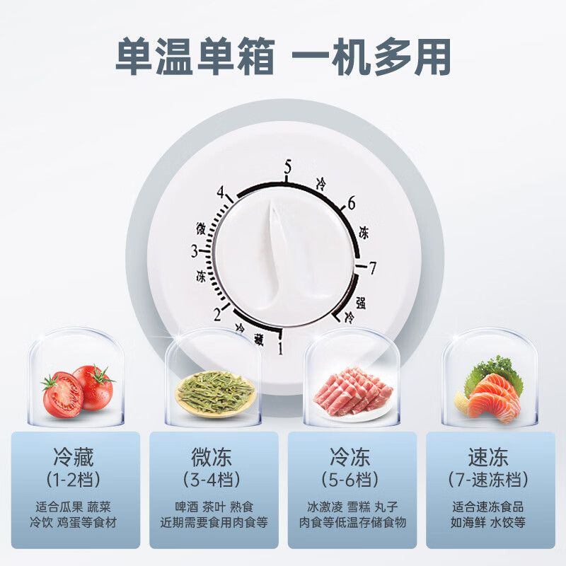 澳柯玛(AUCMA)323升低霜冰柜家用单温顶开门冷藏柜冷冻柜母乳大冰柜家用商用冷柜BC/BD-323NE