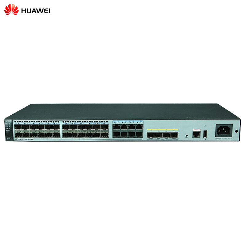 华为(HUAWEI)S5720S-28X-LI-24S-AC 24口全千兆光口三层企业级以太网核心交换机 原厂质保