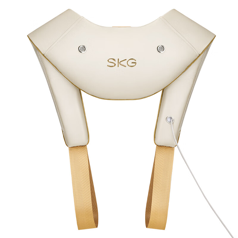 SKG肩颈按摩披肩H2系列1代香槟金定制款智能热敷舒缓疲劳便携设计
