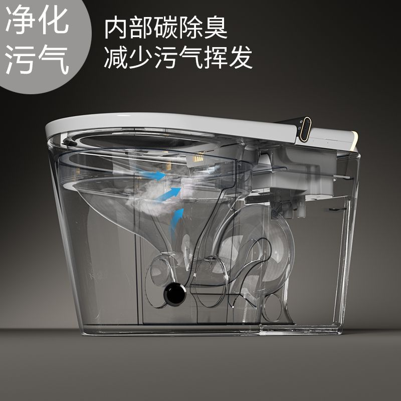 QOTOT全智能马桶一体式泡沫盾全自动IPX4防水坐便器翻盖水箱高清大图