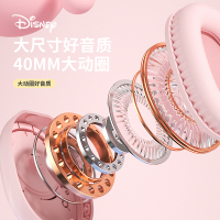 Disney/迪士尼正版D20 无线蓝牙耳机紫色 黛西款头戴式新款2022年男女生款可爱高颜值超长续航儿童礼物创意