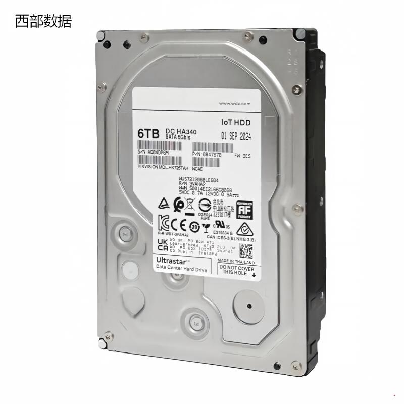 西部数据(WD)企业级硬盘HK726TAH 6TB (单位:块)