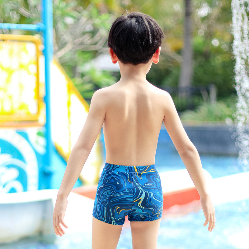 佑游儿童泳衣男童泳裤小中大童游泳衣男孩宝宝大码速干泡温泉游泳裤冬