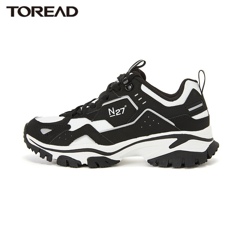 探路者女鞋运动户外休闲鞋 秋冬季女士潮流时尚3M反光运动鞋舒适耐穿跑步旅行鞋