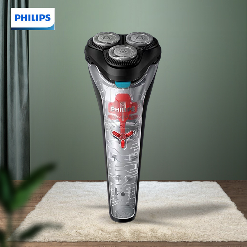 飞利浦(PHILIPS)电动剃须刀男士刮胡刀 进口三刀头干湿双剃男士胡须刀剃胡刀须刨 剔须刀 S1108
