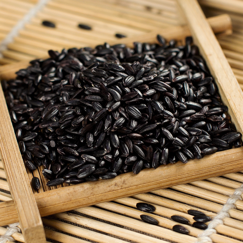栗稻源 东北杂粮精品黑米1kg(五谷粗粮 无染色 黑香米 粥米伴侣 真空包装)免邮