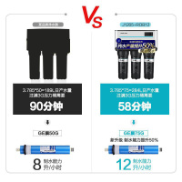 安吉尔（Angel）净水器J1205B12厨下式双水机家用厨房直饮机纯水机反渗透大通量RO
