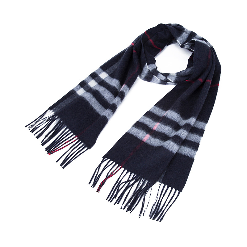 [20春夏新品]BURBERRY/博柏利 男女通用款格纹山羊绒围巾