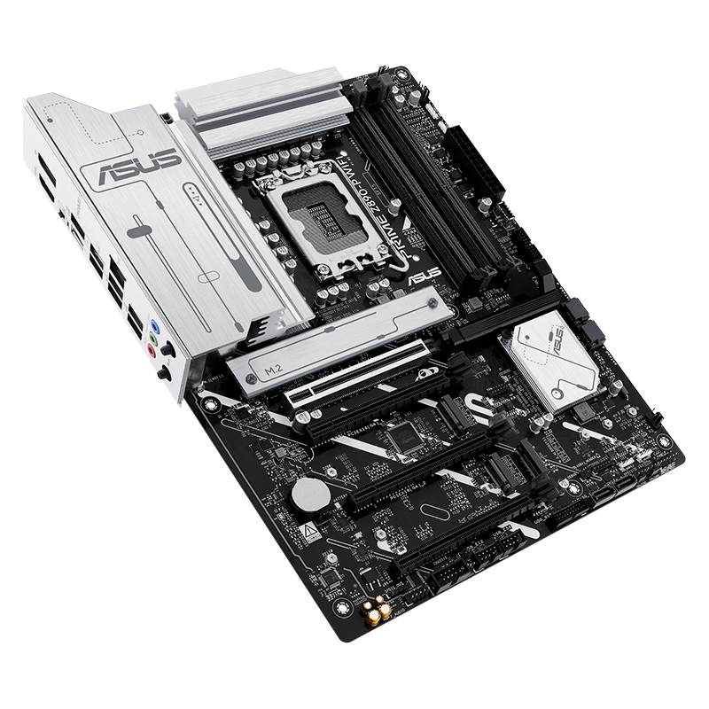 华硕主板 Z890 P WIFI蓝牙 DDR5台式电脑主板支持285KF/265KF组六电脑游戏主析华硕Z890 P WIFI 大板高清大图
