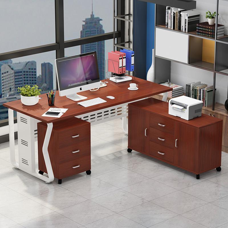 办公桌办公室用老板台式书桌经理简约现代简易主管单人上班电脑桌定制