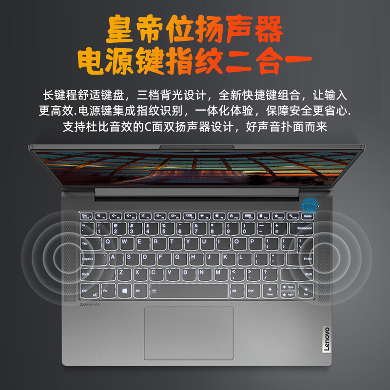 联想(Lenovo)小新Air14 2021锐龙R5(全新7nm)六核十二线程 轻薄笔记本电脑(R5-5500U/16G内存/512G固态/14英寸) 灰色 学生办公设计游戏网课本