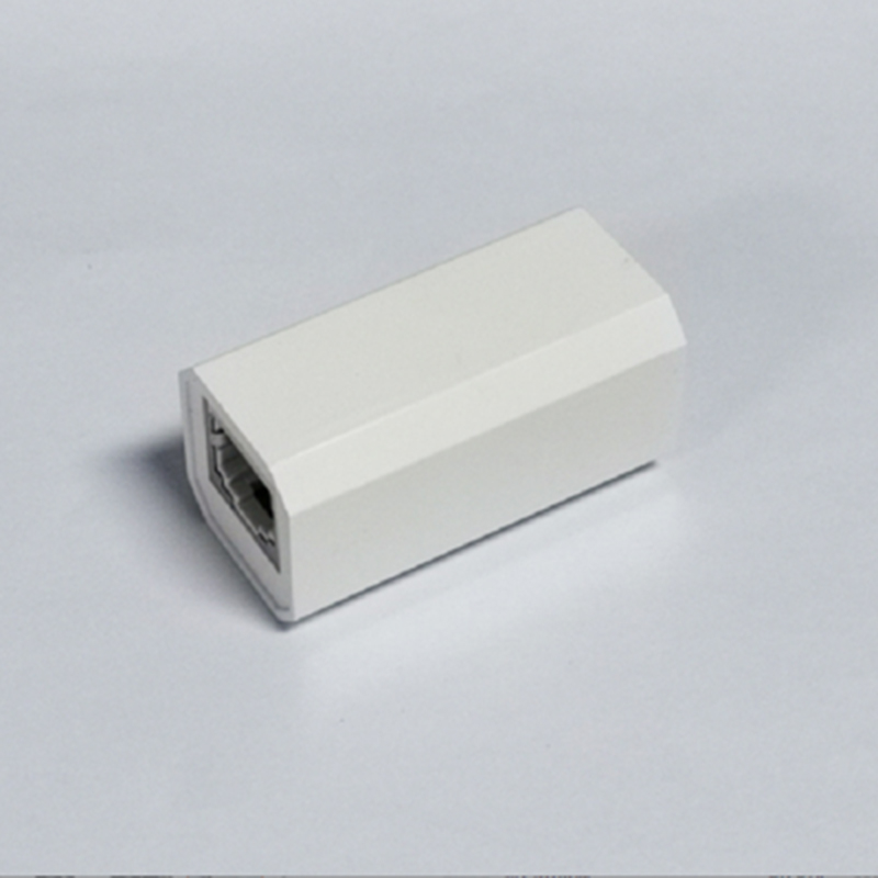 全极 QJ-WXZTT01 宽带网线延长器 RJ45网络直通头网络延长器 白色 10个/包 单位:包