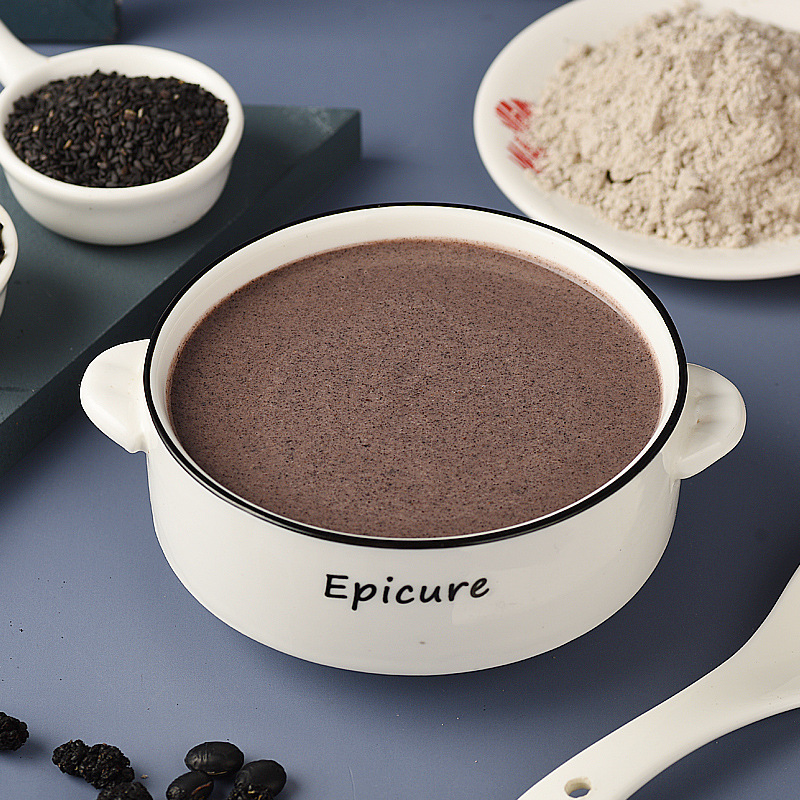 美粥食客黑芝麻核桃桑葚粉500克含糖款*2罐高清大图