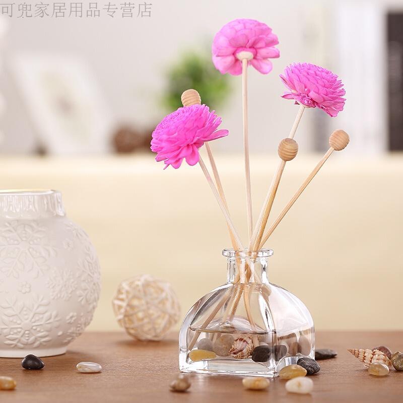 18新款时尚无火香薰精油套装家用室内干花藤条卧室房间香水挥檀香熏香除味好品质