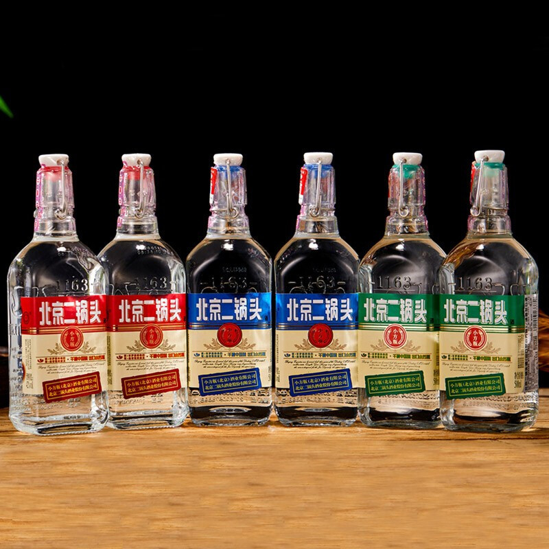 永丰牌北京二锅头酒 出口型小方瓶 42度清香型白酒 500ml*12瓶整箱装( 红蓝绿三种颜色随机发货)高清大图