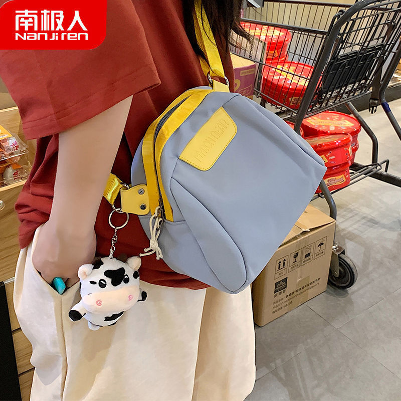 帆布包女夏季包包贝壳包网红胸包女包日系单肩包斜挎包高清大图