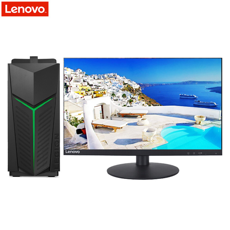联想(Lenovo) 刃9000 九代i7台式电脑主机 21.5英寸窄边框屏(I7-9700K 16GB 1TB固态 RTX2060_6G独显) 专业办公设计制图