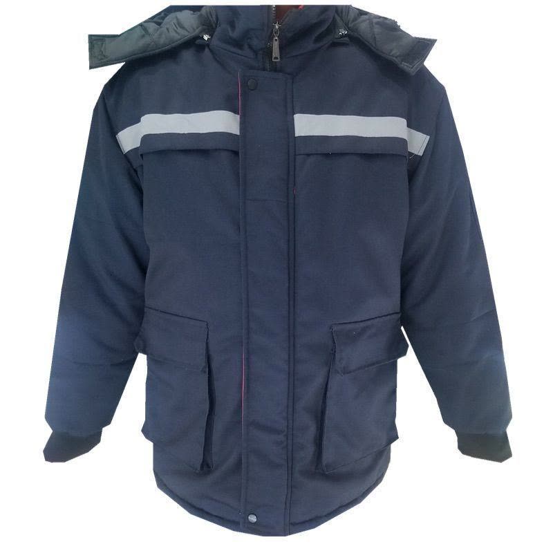 冬季工作服套装男袄棉服反光条中长款工装棉衣冷库防寒服加厚带帽莎丞图片