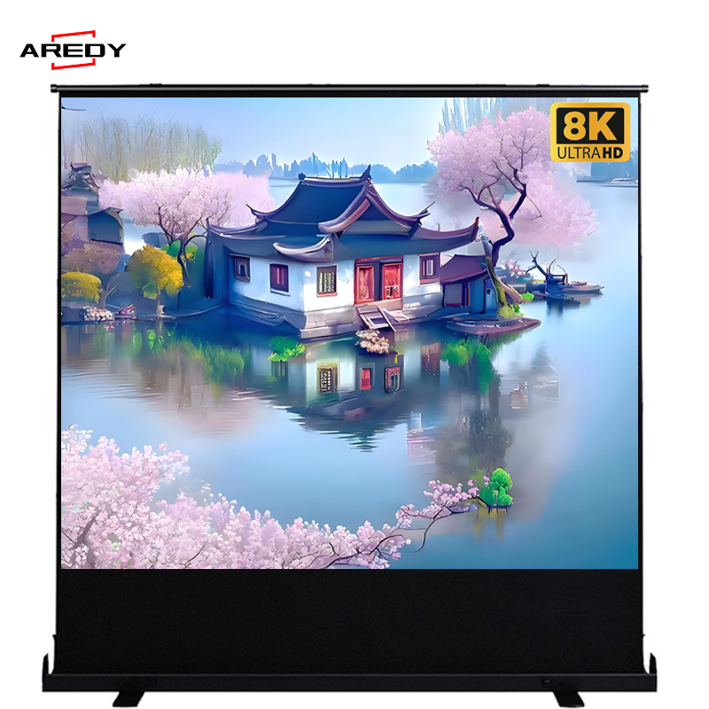 AREDY 地拉式白玻纤免安装投影幕布60寸16:9