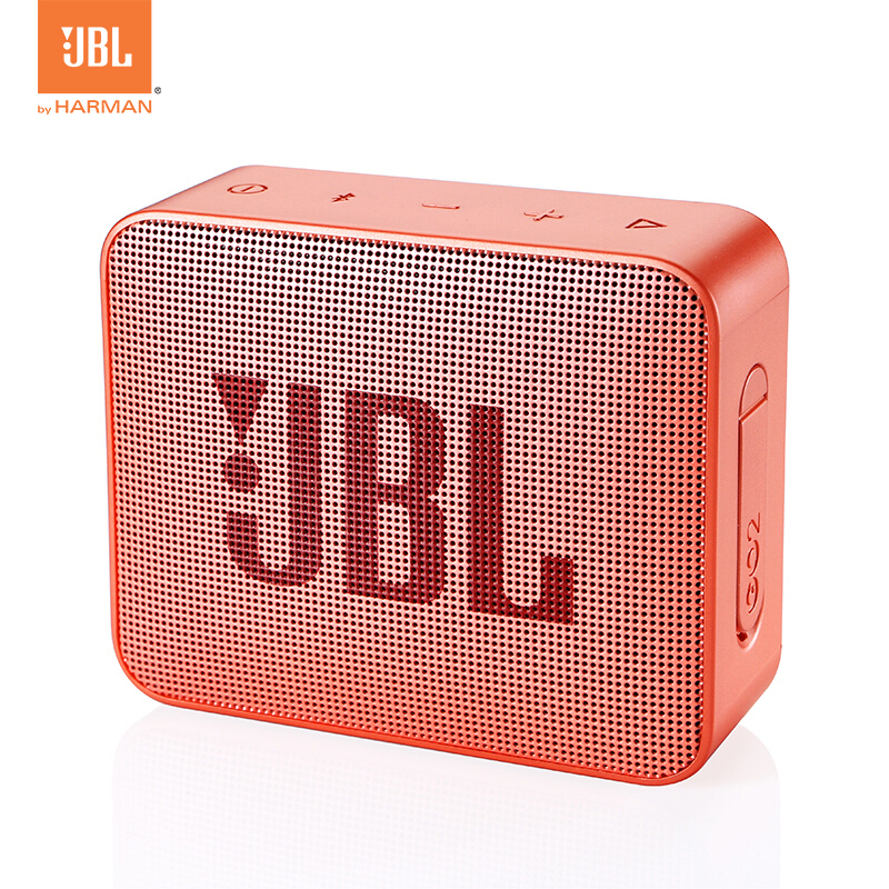 JBL GO2 音乐金砖二代 蓝牙音箱 低音炮 户外便携音响 迷你小音箱 可免提通话 糖果粉