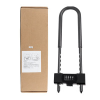 密码锁 U型锁黑色703密码锁 长度345mm