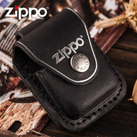 ZIPPO芝宝打火机配件LPLB棕色钢扣皮套原装正版专柜正品