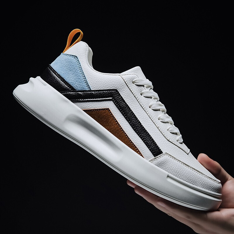 梵克公牛换新季2020春秋新款男鞋韩版男时尚百搭休闲鞋男学生厚底低帮