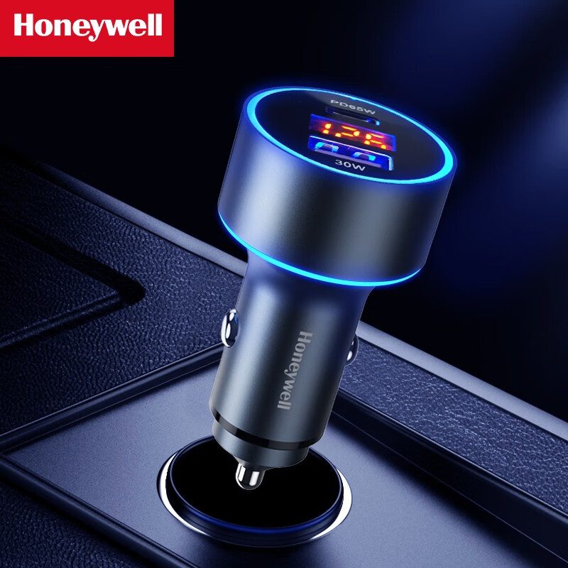 霍尼韦尔 Honeywell 车载充电器快充 数显A+C 实时数显 电压 车载充电器 HZF2 95W-无颜色高清大图