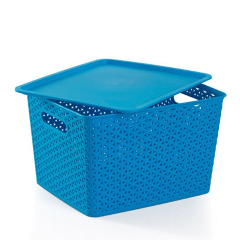 塑料抽屉式有盖衣服收纳箱儿童玩具装书整理盒衣物储物筐箱子大号