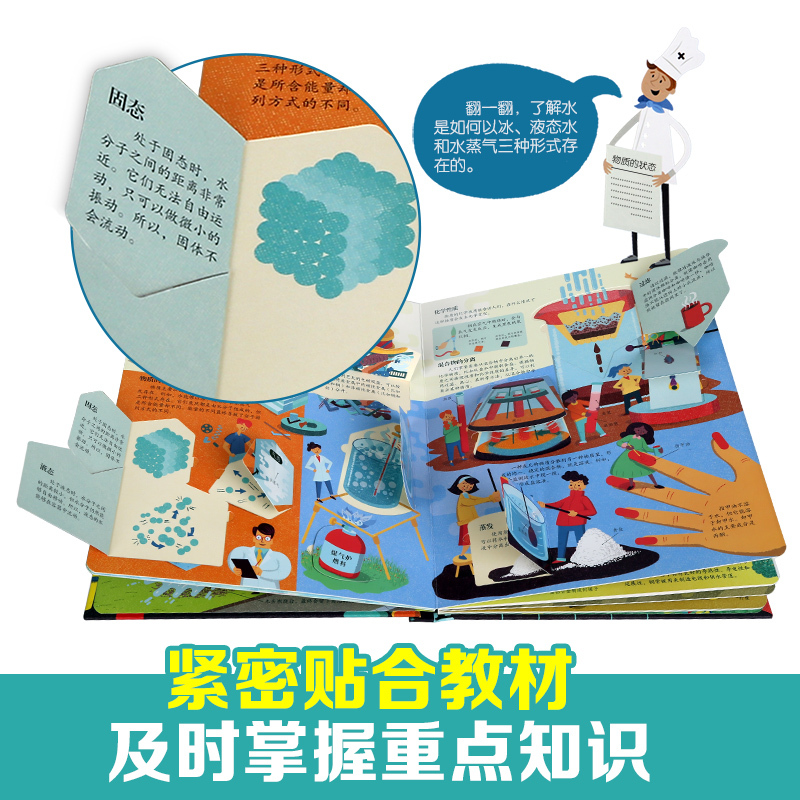 ⭐揭秘垃圾 [正版] 揭秘翻翻书系列3d立体书儿童数学物理化学生物3-6-8-12岁科普百科全书一二三年级幼儿园幼小衔接