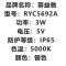 RYC5692A 3W IP65 防外爆应急灯 5V 5000K (计价单位:盏)银色