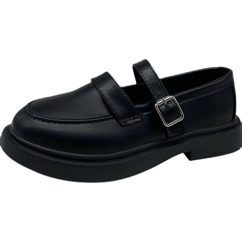 日系jk小皮鞋女韩版百搭复古英伦玛丽珍鞋制服学生春季单鞋配裙子黑色