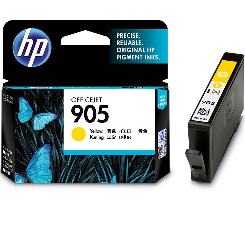 惠普(HP)T6L97AA 905 黄色原装墨盒 (适用 HP OJ6960 6970)