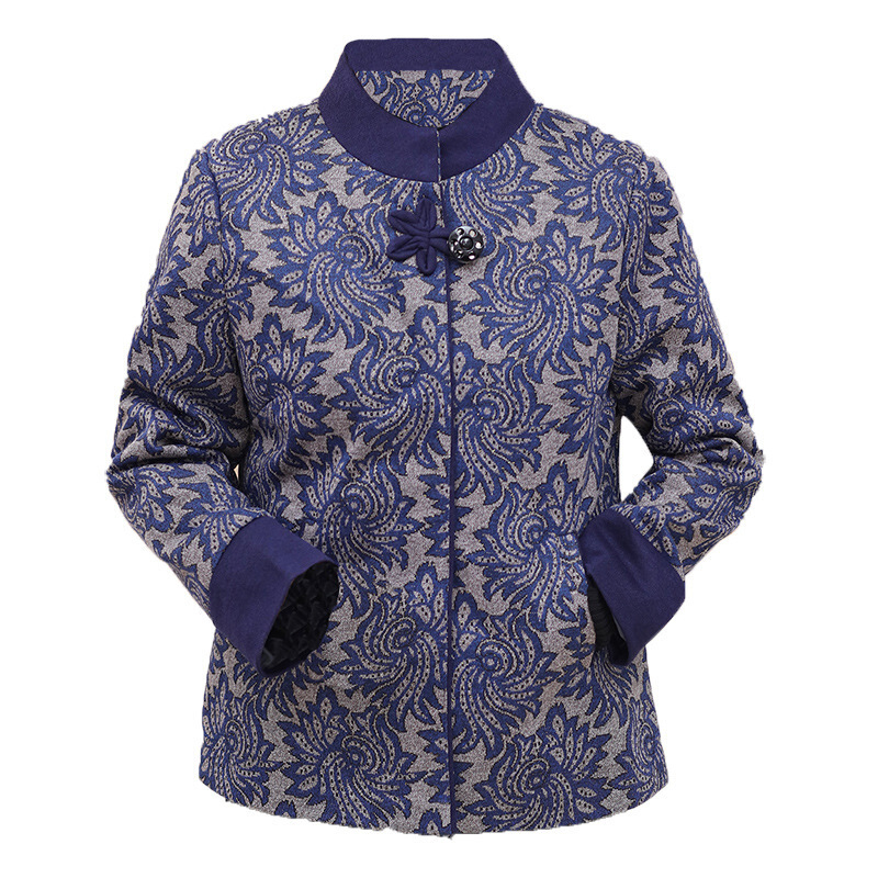 品质中老年人春秋女外套60-70岁唐装老太太衣服老人妈妈奶奶装秋装薄