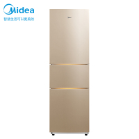 [品牌自营]美的(Midea)冰箱三门215升风冷电脑控温中门软冷冻小型家用多门电冰箱BCD-215WTM(E)阳光米