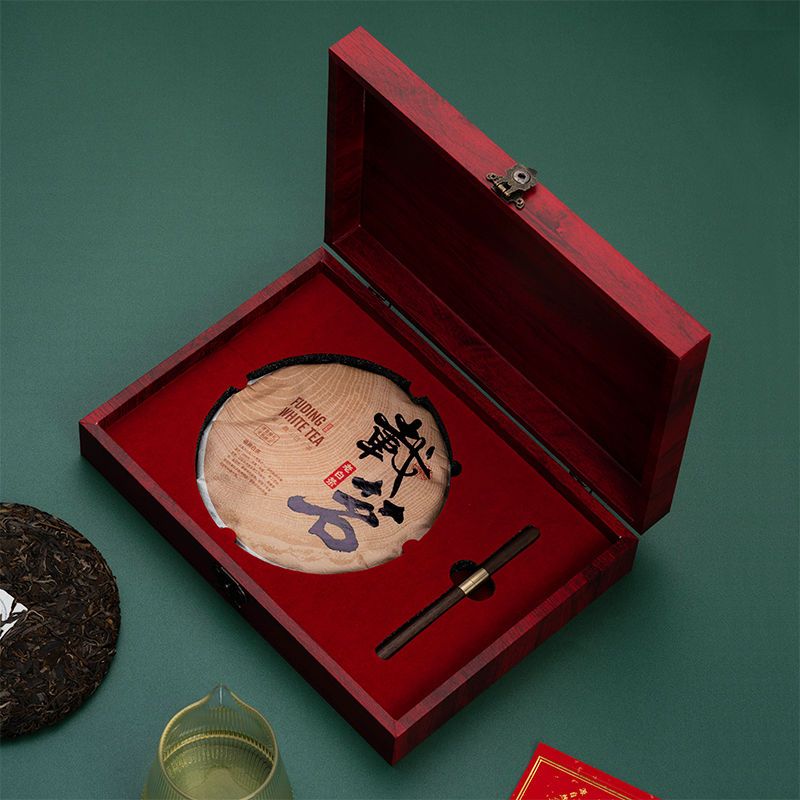 普洱茶包装盒空盒茶饼礼盒茶饼收纳盒福鼎白茶礼盒普洱茶收纳盒红色