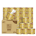 清风 有芯卷纸 原木金装4层加厚200克*27卷 整箱 B201GJ27E*