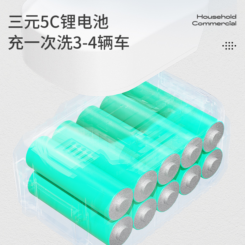 [补贴10%]洗车水枪家用高压水抢车用电动增压充电锂电池无线洗车机高清大图