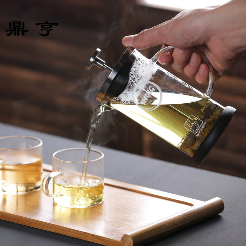 鼎亨玻璃茶壶耐高温功夫茶具套装配件耐热防爆家用简约过滤泡茶冲