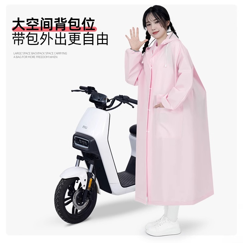 正雨雨衣女款长款全身防暴雨单人一体式成人外穿电动车连体防雨服雨披高清大图