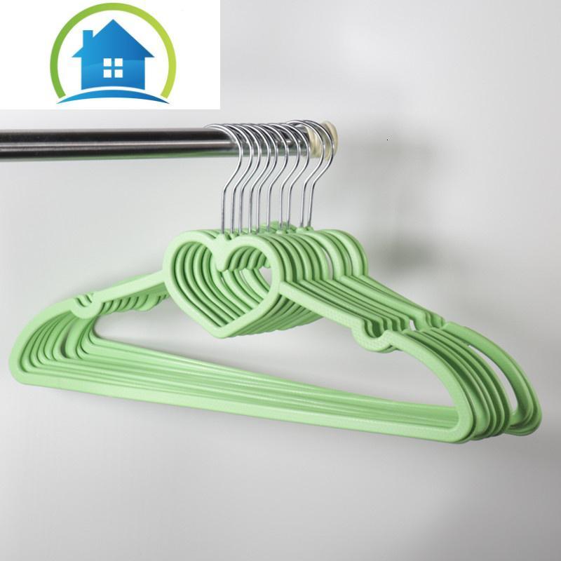 三维工匠少女心粉色心型黑色服装店家用晾衣撑学生可爱宿舍塑料晒衣架