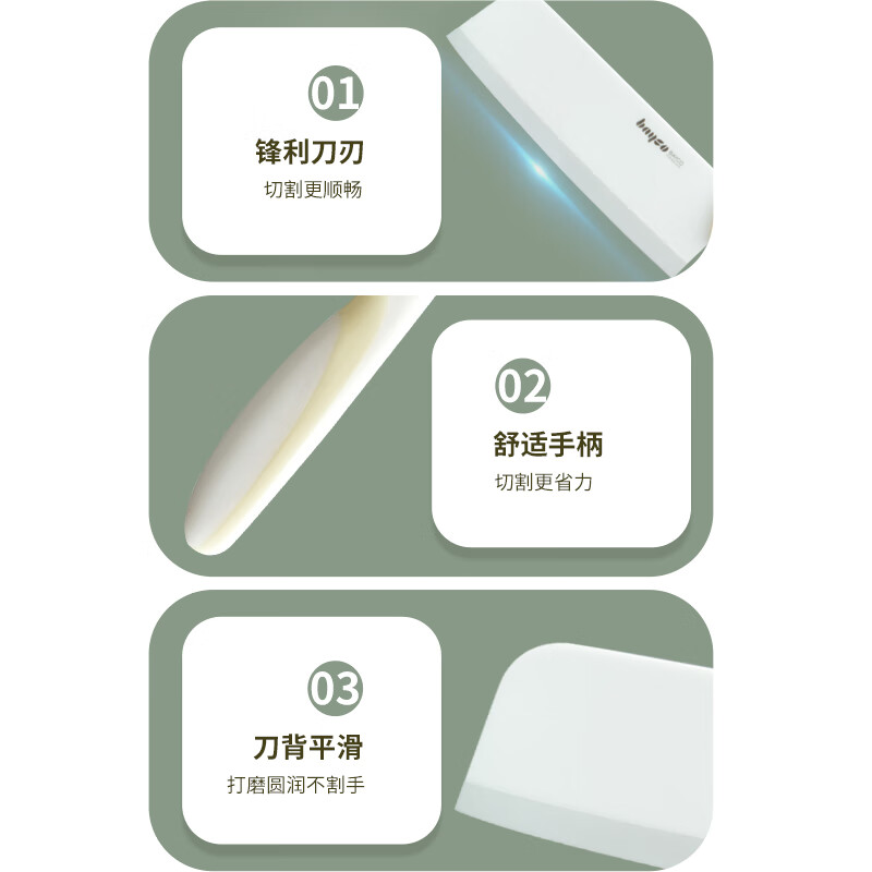 拜格(BAYCO)陶瓷刀6英寸家用陶瓷菜刀切片切菜刀免磨宝宝辅食刀具BD19122高清大图