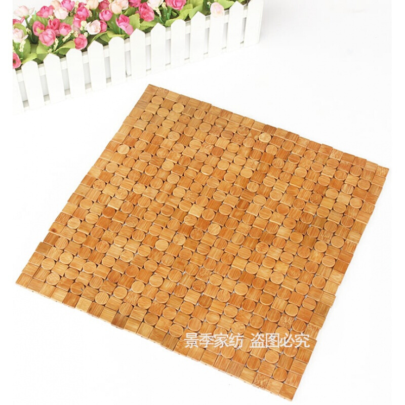 夏季麻将坐垫办公室椅子座垫椅垫夏天凉席坐椅垫电脑椅竹垫沙垫