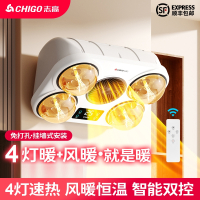 志高(CHIGO)壁挂式浴霸灯暖卫生间取暖灯泡浴室家用免打孔挂墙式