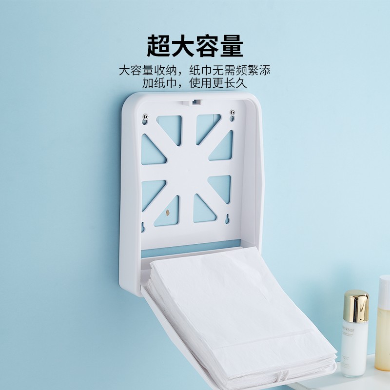 瑞沃(SVAVO)坐垫纸盒家用一次性马桶坐垫纸架马桶套架坐便纸架厕所坐垫纸架 VX780白色单位:个高清大图
