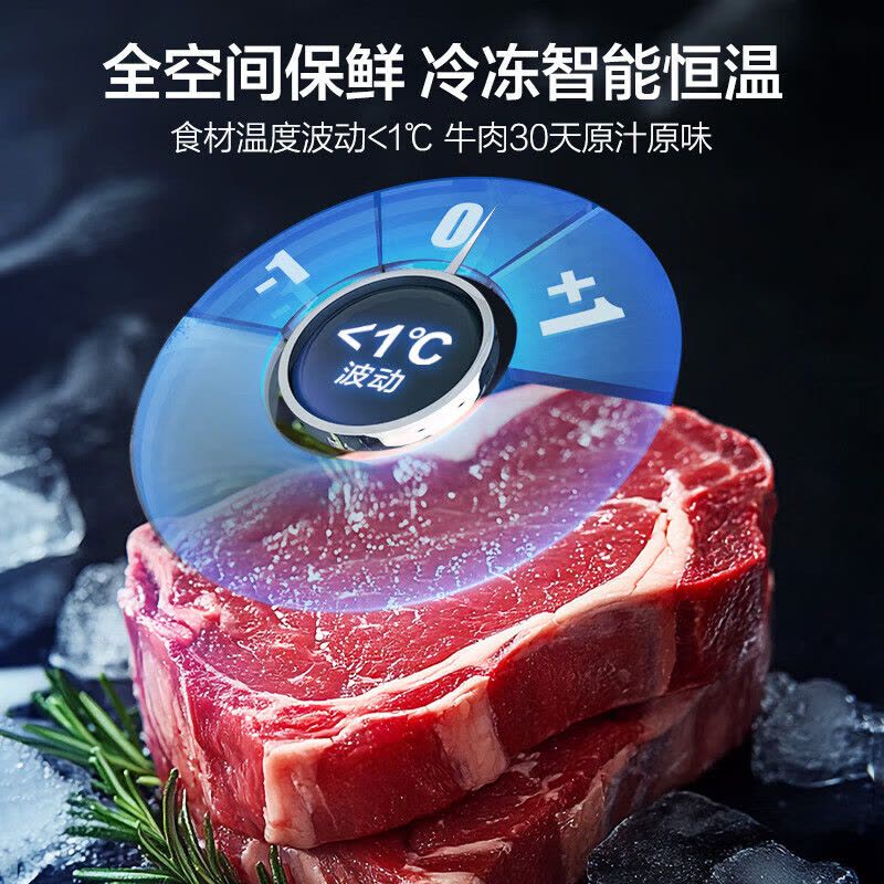 海尔山茶花BCD-501WGHTD1BXTU1 501升超薄零嵌入四门冰箱 全空间保鲜 一级风冷 家用电冰箱 501升图片