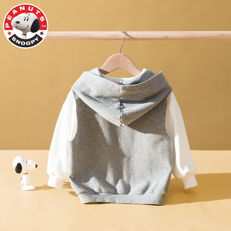 史努比(SNOOPY)新款儿童套装儿童华夫格三件套SXM063