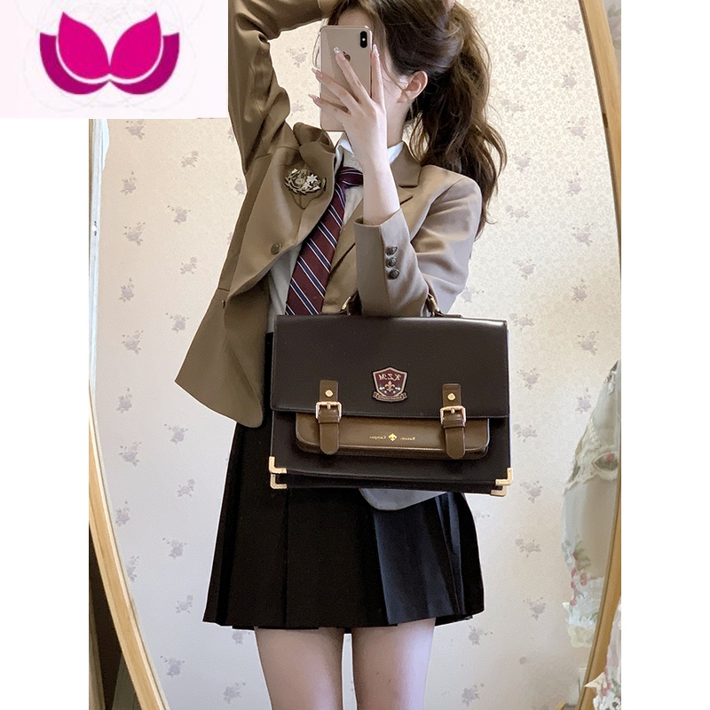 七斓[冰淇淋与鲸]jk制服西服外套女学院风西装套装宽松校供