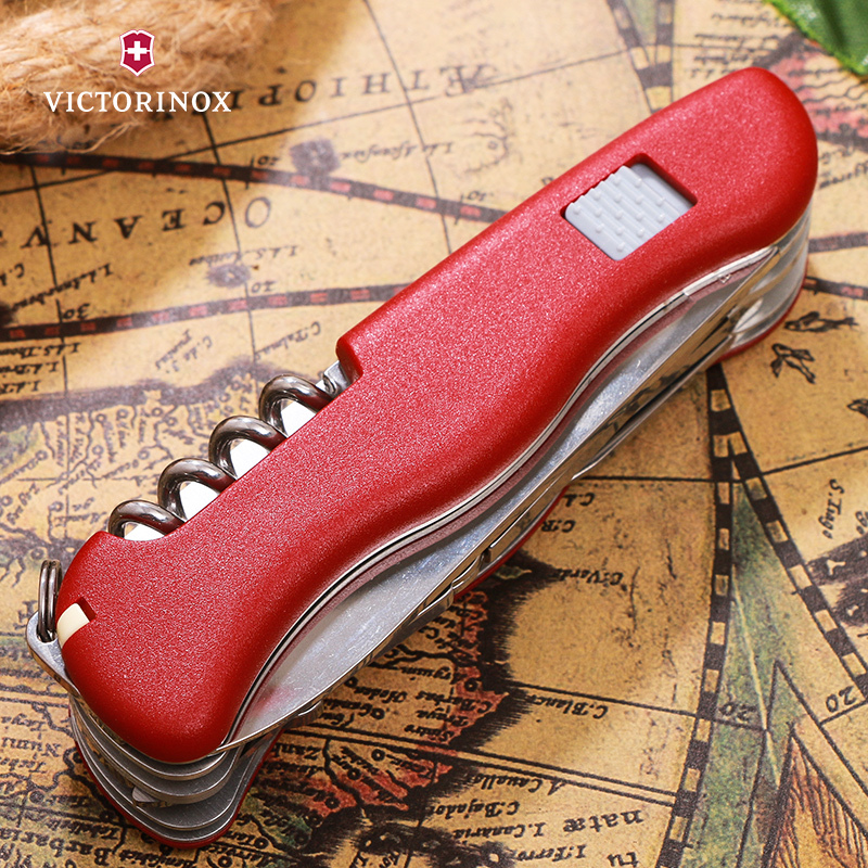 维氏(Victorinox)瑞士军刀原装正品多功能折叠刀具111mm大力士0.9043