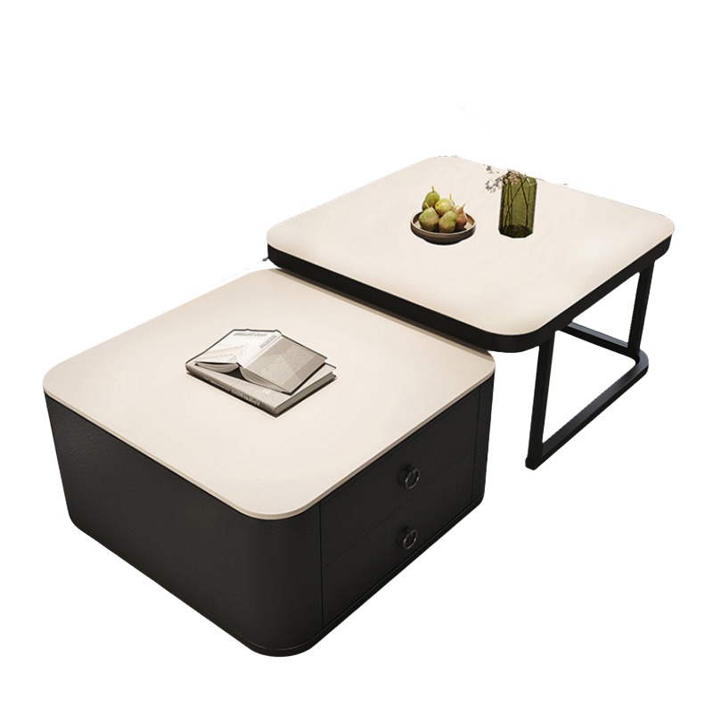 悦兴诚茶几黑白60cm+70cm套高清大图